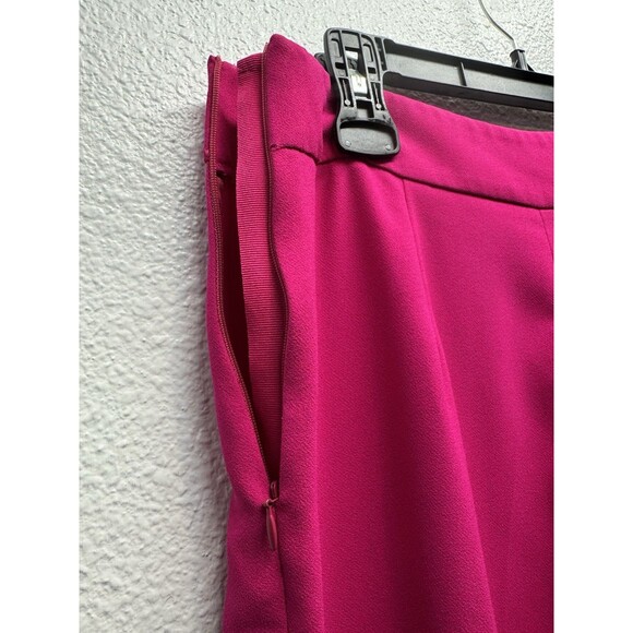 ZARA Women's Flowy Wide Leg Pants Hot Pink-Fuschia Dress Pants Size M - Picture 7 of 14